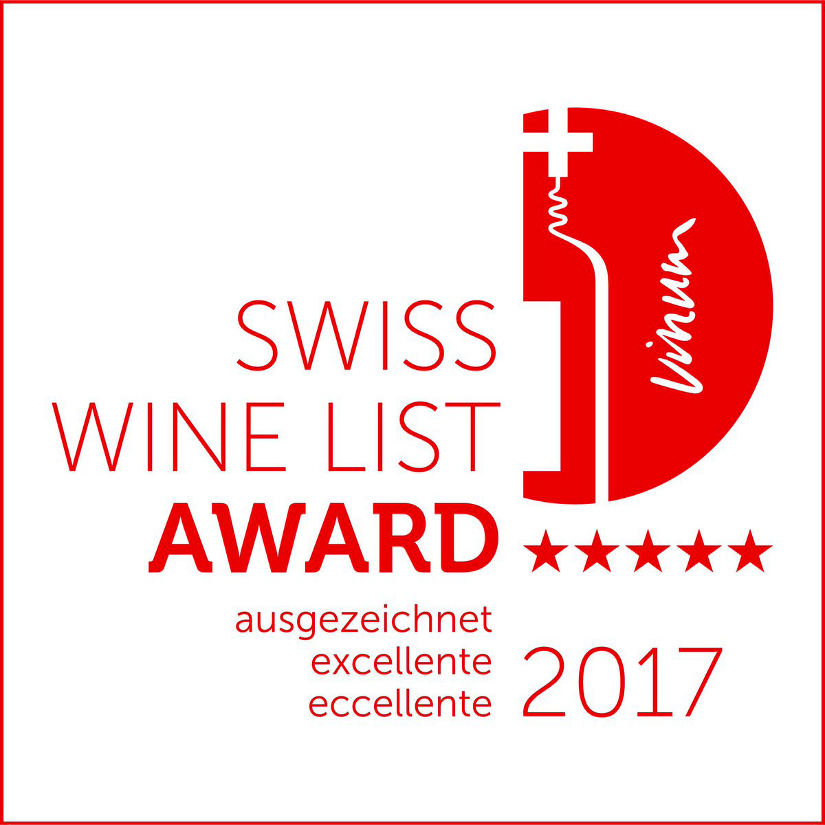 wine list award 2017