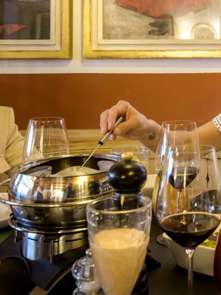 La fondue presso Hotel Suisse Poschiavo
